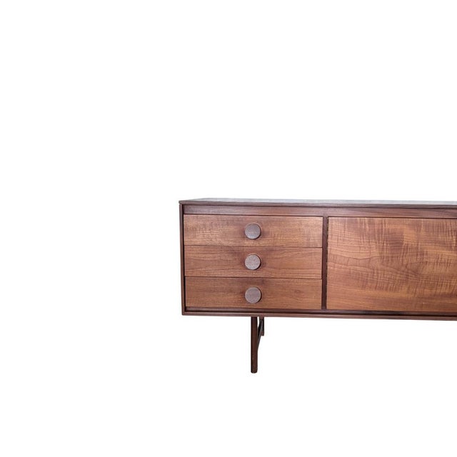 Wood Mid-Century Modern Danish Teak Sideboard with Chunky Handles, 1970s For Sale - Image 7 of 10