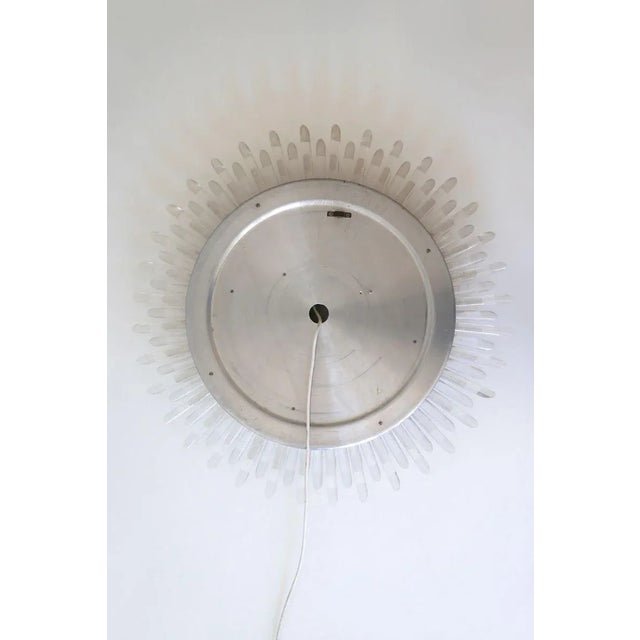 Large German Mid-Century Modern Sunbeam Mirror, 1970s For Sale - Image 16 of 18