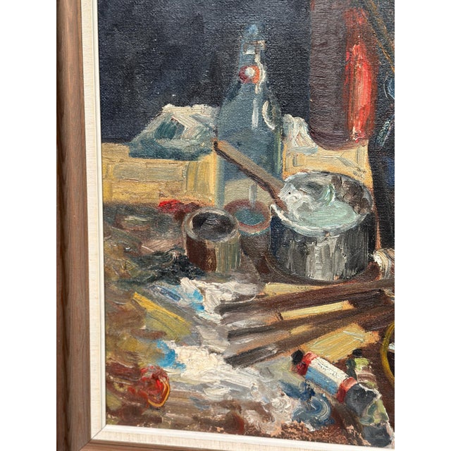 1930s C.A.P., Still Life, 1936, Oil on Canvas, Framed For Sale - Image 5 of 15