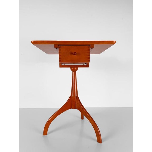 Gold Side Tables in Cherry Wood by De Padova, 1980s, Set of 2 For Sale - Image 8 of 18