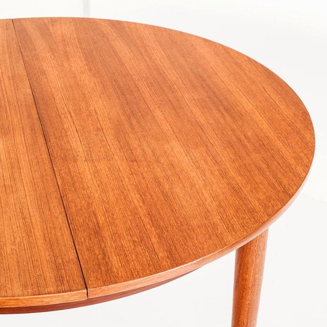 Scandinavian Table with Extension in Teak Wood, France, 1960s For Sale - Image 10 of 15