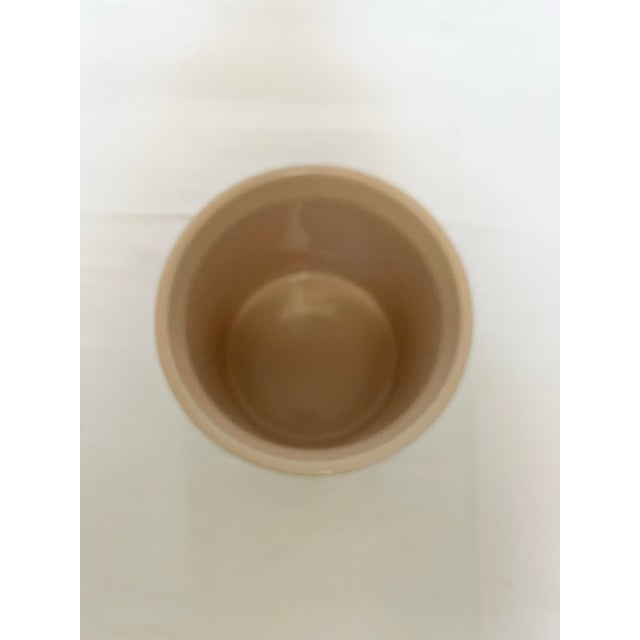 French Provincial Vintage Le Creuset Stoneware Cachepot – Green For Sale - Image 3 of 8