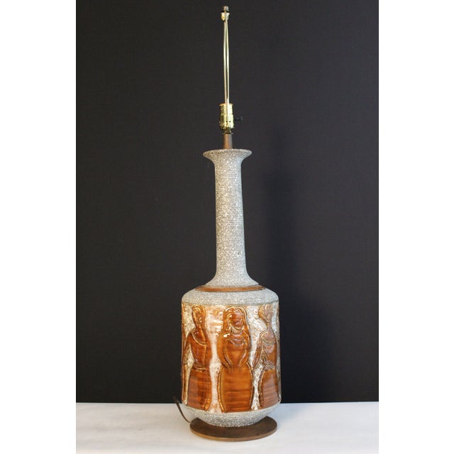 Mid 20Th Century Aldo Londi Influence Table Lamp For Sale - Image 9 of 17