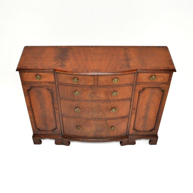 Wood Small Antique Georgian Breakfront Sideboard, 1900s For Sale - Image 7 of 13