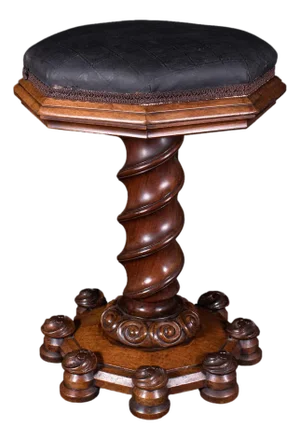 Antique Estate Chapel Organist's Stool, Scottish, Walnut Music Riser, William IV