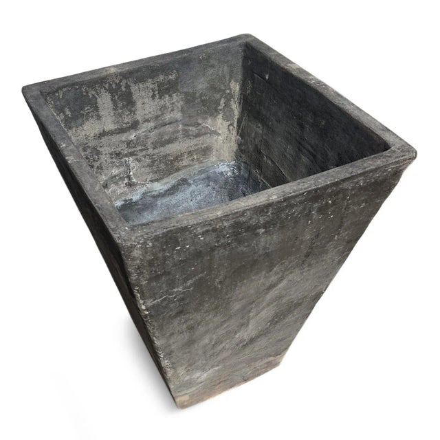 2020s Tia Black Earth Ware Pot Planter For Sale - Image 5 of 5