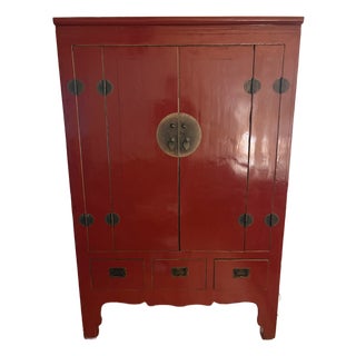 19th Century Excellent Condition Chinese Wedding Cabinet For Sale