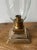 Late 20th Century Glass & Brass Hurricane Candle Holder For Sale In Houston - Image 6 of 8