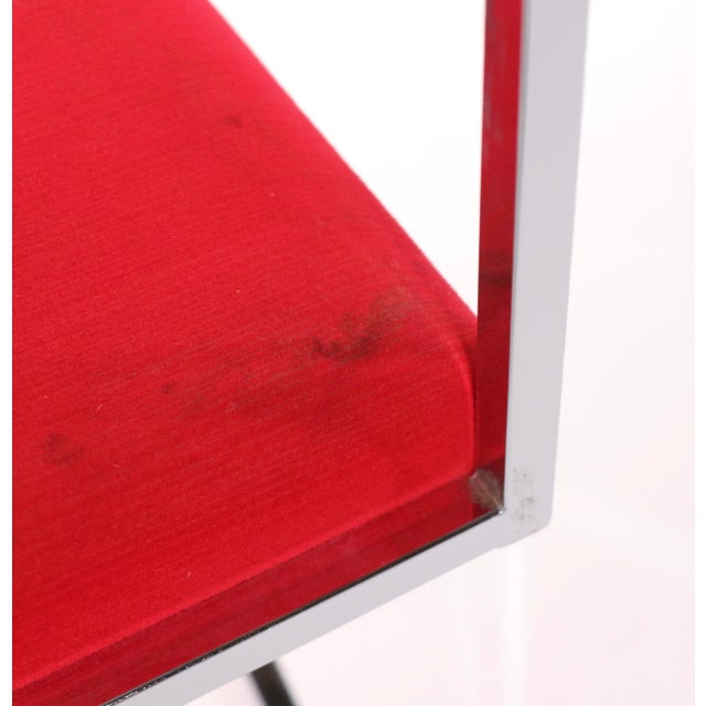 Metal Chrome Directors Chair by Virtue Bros. Of Los Angeles / Bon Marche For Sale - Image 7 of 9