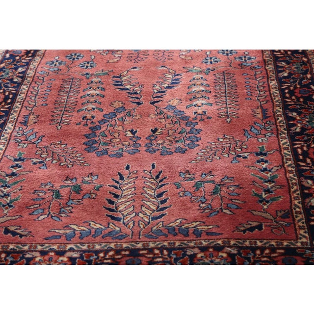 Mid 20th Century Vintage Indian Sarouk Rug Runner, 02'08 X 09'07 For Sale - Image 5 of 10