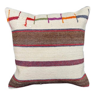Turkish Hemp Pillow Cushion Natural Beige Brown Cushion Cover 20x20 For Sale