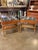 Gorgeous pair of 1960’s teak wood stands. Marble tops and small, elegant drawers. These have a slight movement to them and...