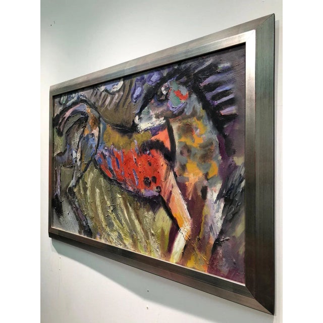 Wild Horse, Abstract, Figurative Oil on Linen, Rich Bold Colors, 2012 For Sale - Image 4 of 9