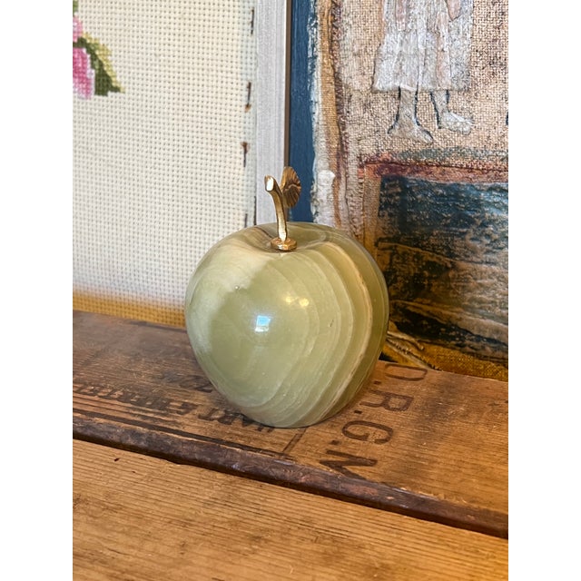 1970s Vintage Mid Century Modern Apple Sculpture For Sale - Image 5 of 5