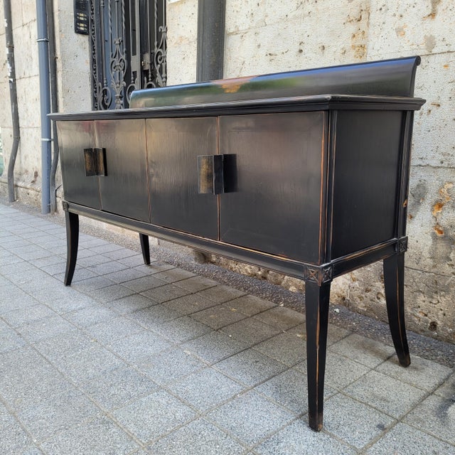 Sideboard in Lacquered Wood with Woodcut Handles, Japan, 1990s For Sale - Image 14 of 18