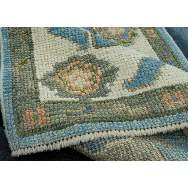 Textile Turkish Oushak Rug 2'3" x 3'1" #17047 For Sale - Image 7 of 8