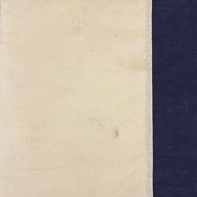 Mid 20th Century Vintage Sewn Cotton Nautical Signal Flag For Sale - Image 5 of 6