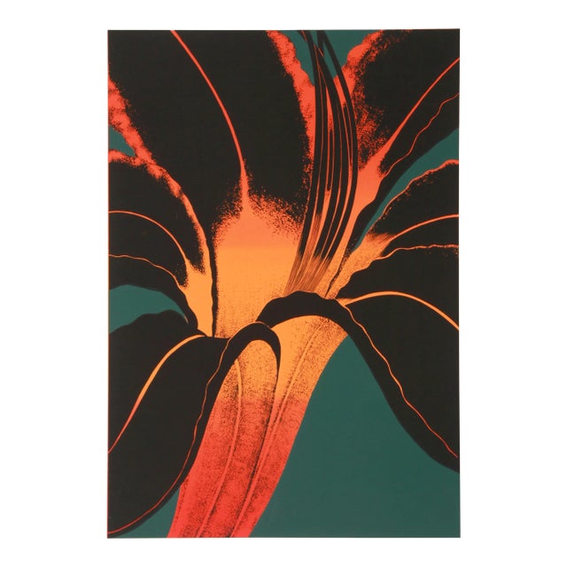 John Cedarstrom, "Black Lily", Serigraph For Sale