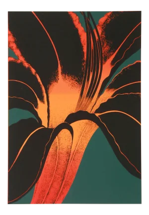 John Cedarstrom, "Black Lily", Serigraph