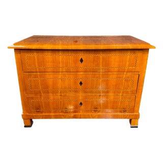 19th Century German Biedermeier Fruitwood Commode For Sale