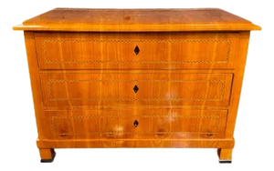 19th Century German Biedermeier Fruitwood Commode