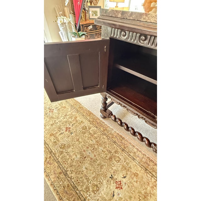 Mission Buffet/Server With Added Granite Top For Sale - Image 4 of 14