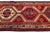 1950s Vintage Hand-Knotted Turkish Wool Runner Rug With Geometric Tribal Medallions in Crimson, Indigo, and Cream For Sale - Image 5 of 9