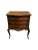 Vintage French Style Wood/Parquet Inlaid Three Drawer Chest W/Brass Ormolu For Sale - Image 10 of 10