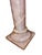 This 41‑inch solid pink marble pedestal features a smooth, polished surface with natural veining that highlights the...