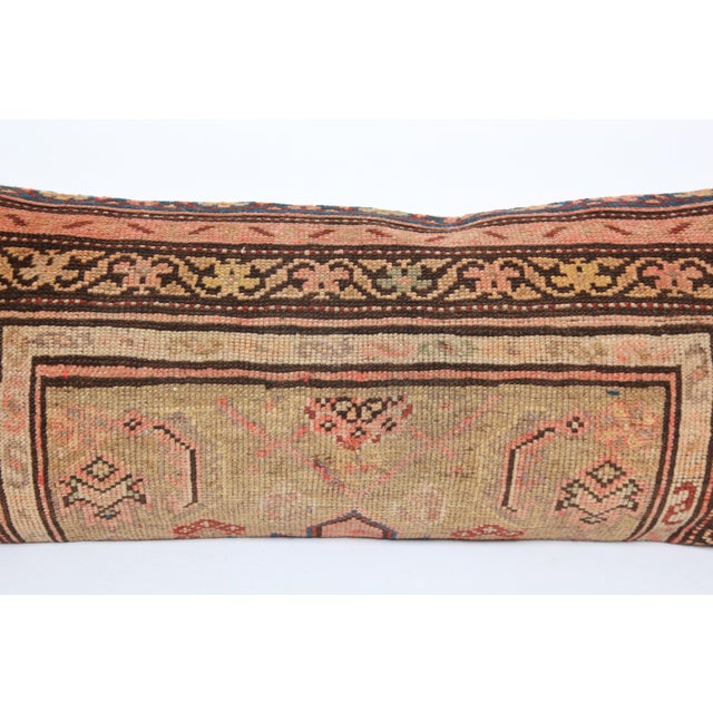 Boho Chic Decorative Lumbar Pillow - Rustic Geometric Accent Cushion - 19'' X 38'' For Sale - Image 4 of 10