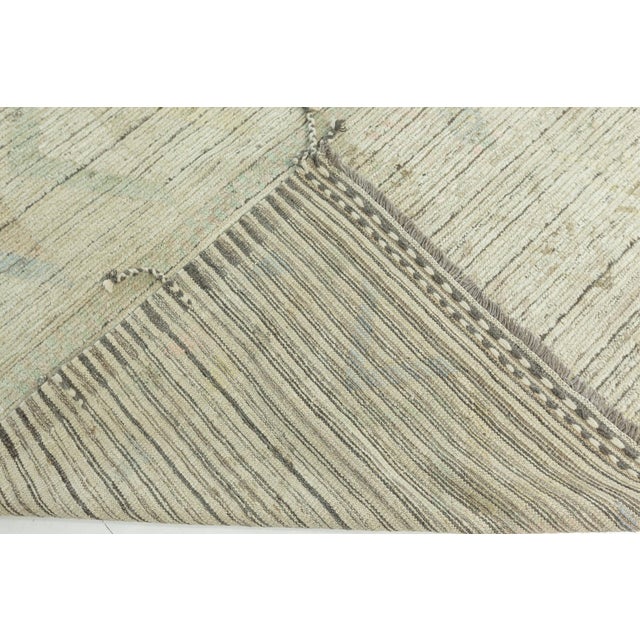 Gray Modern Hand-Knotted Abstract Wool Rug by Doris Leslie Blau For Sale - Image 8 of 8