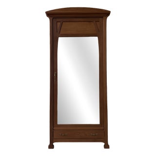 Large Art Nouveau Bonnetière in Mahogany, 1890s For Sale