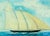 Lovely oil on canvas depicting 'The Schooner Canandaigua' by BK Kremitske! Image Sz: 7 5/8"H x 11 5/8"W