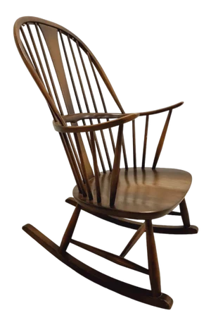 Mid-Century Modern Rocking Chair attributed to Lucian Ercolani for Ercol