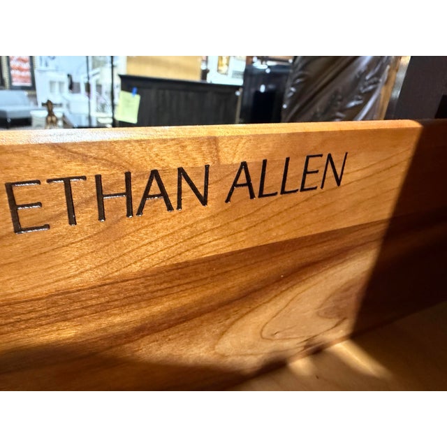 Early 21st Century Ethan Allen Cherry Wood Tall Boy For Sale - Image 5 of 5