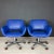 Blue Set of Mid-Century Office Desk Chairs from Stol Kamnik, Yugoslavia, 1980s Set of 2 For Sale - Image 8 of 13