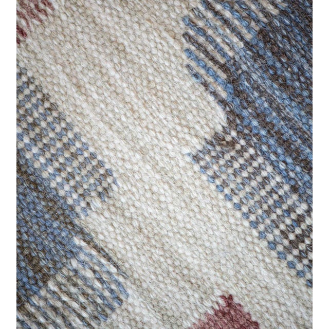 Mid-Century Modern Handwoven Mansour Modern Swedish Lantern Inspired Wool Rug For Sale - Image 3 of 9