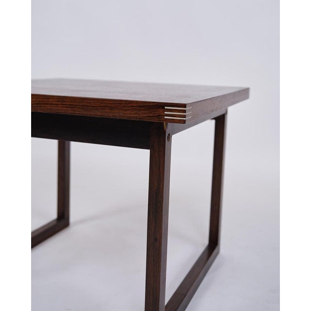 Brown Side Tables in Rosewood by Rud Thygesen for Heltborg Furniture, 1960s, Set of 2 For Sale - Image 8 of 11