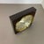 1960s Modernist Wood and Brass Table or Wall Clock from Junghans, Germany, 1970s For Sale - Image 5 of 18