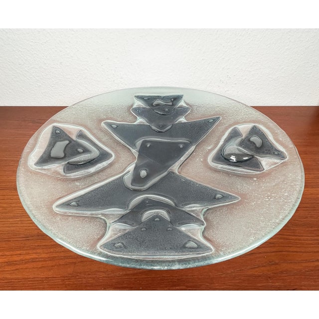 Mid-Century Large Danish Art Glass Bowl, 1960s For Sale - Image 14 of 18