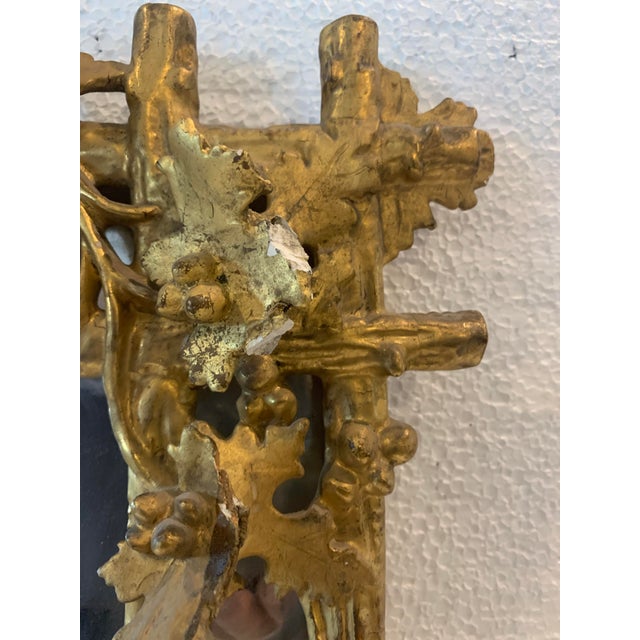 Gold Louis XVI Style Mirror in Carved and Gilded Wood, 19th Century For Sale - Image 8 of 17