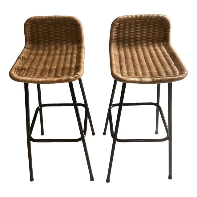 Bar Stools from Rohé Noordwolde, 1960, Set of 2 For Sale