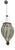 Wrought Iron and Murano Glass Light Pendant, 1950s For Sale