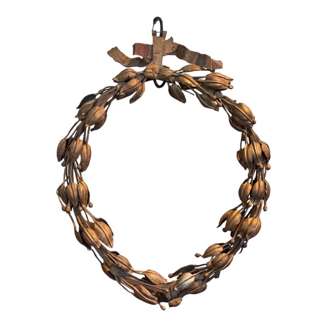 19th Century Tole Wreath For Sale