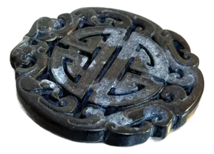 Nephrite Jade Chinese Longevity Pendant