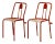 Set of T4 Savoyard Chairs from Tolix For Sale