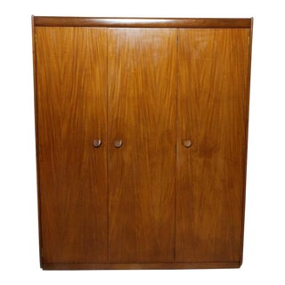 Triple Door Armoire or Wardrobe White and Newton of England For Sale