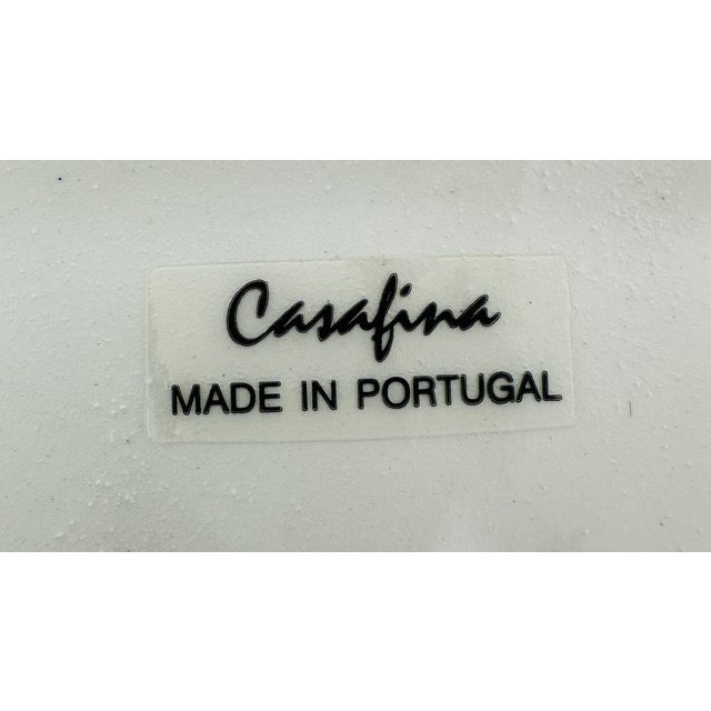 Vintage Casafina Portuguese Majolica Asparagus Serving Platter, 12" For Sale - Image 12 of 12