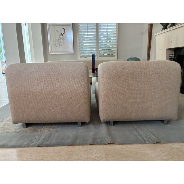 Beige 1970's Suzanne Lounge Chairs For Sale - Image 8 of 12