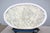 Mid-Century Florence Knoll Oval Dining Table Desk 78" Arabescato Marble, 2008 For Sale - Image 17 of 18